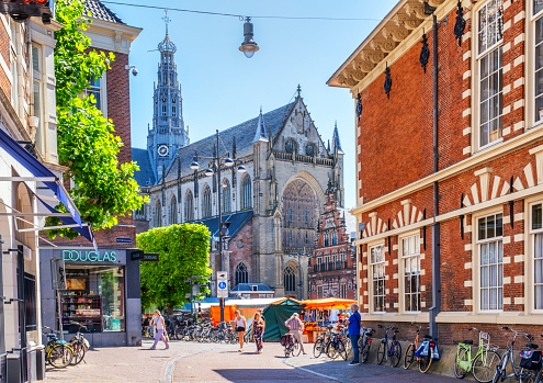 The Grote Kerk or St.-Bavokerk is a Protestant church and former Catholic cathedral located on the central market square in the Dutch city of Haarlem. Building dates back to 15th century.