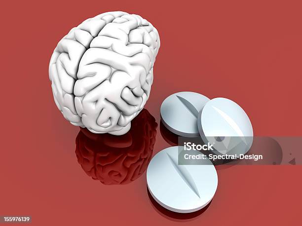 Pigułki Mózgu - zdjęcia stockowe i więcej obrazów Antydepresant - Antydepresant, Badanie lekarskie, Benzodiazepina
