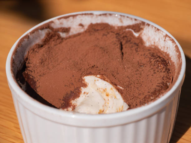 istock Tiramisu topped with cocoa powder. 1559788803