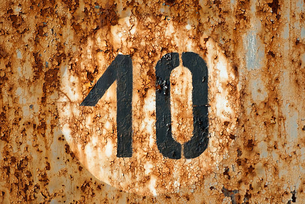 istock number ten on the old cracked background 155980079