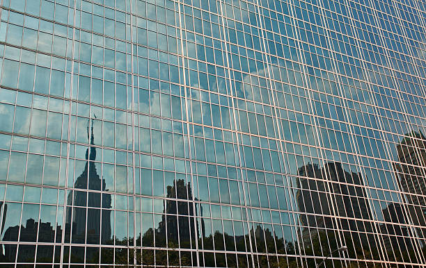 Empire State Building Reflection stock photo