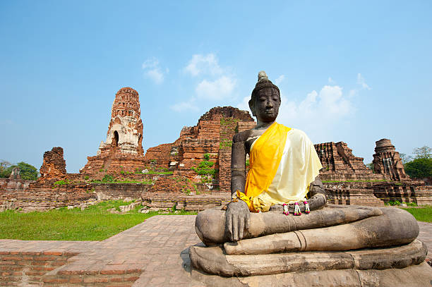 Buddha Statue - Around Bangkok Ayuthaya, Thailand stock photo