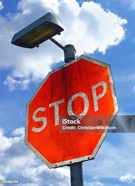 Stop Road Sign Stock Photo - Download Image Now - Blue, Concepts, Concepts & Topics