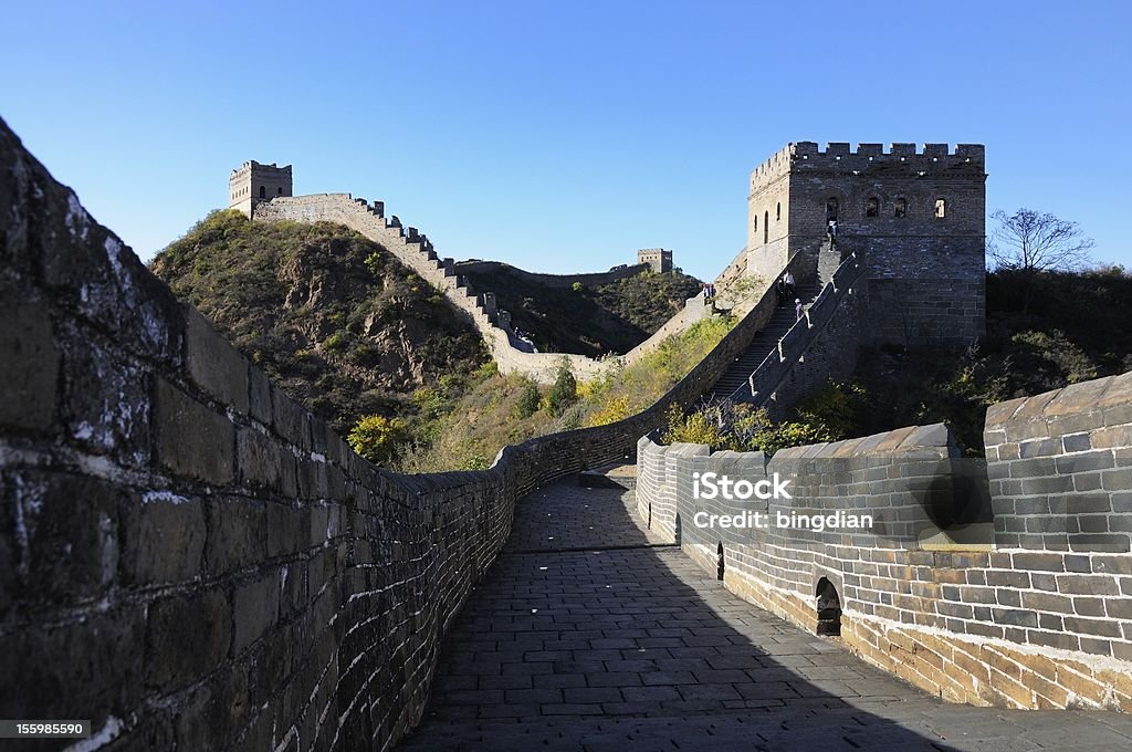 Jinshanling Grande Muraglia, Pechino, Cina - Foto stock royalty-free di Ambientazione esterna