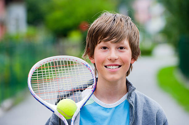 istock Holding a tennis racket 155986695