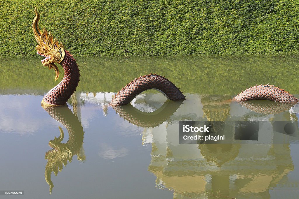 Rei de Nagas, o Dragão profunda - Royalty-free Rio Naga Foto de stock