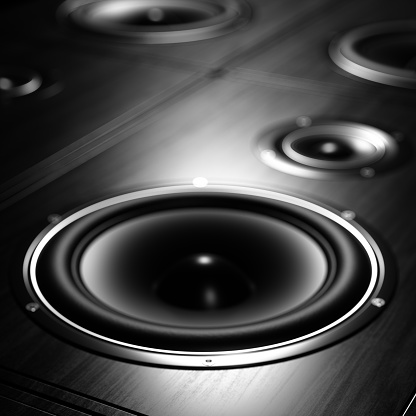 Speaker image with focus on foreground