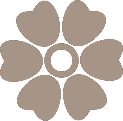 istock Groovy flower icon. Retro 70s vector isolated elements. 1559917185