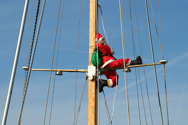 Cтоковое фото Санта-Клаус делает в круиз