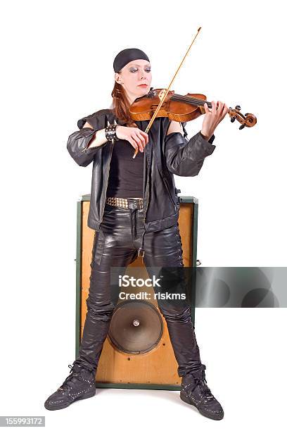 로커 여자 락 음악에 대한 스톡 사진 및 기타 이미지 - 락 음악, 바이올린 연주자, Rehearsal