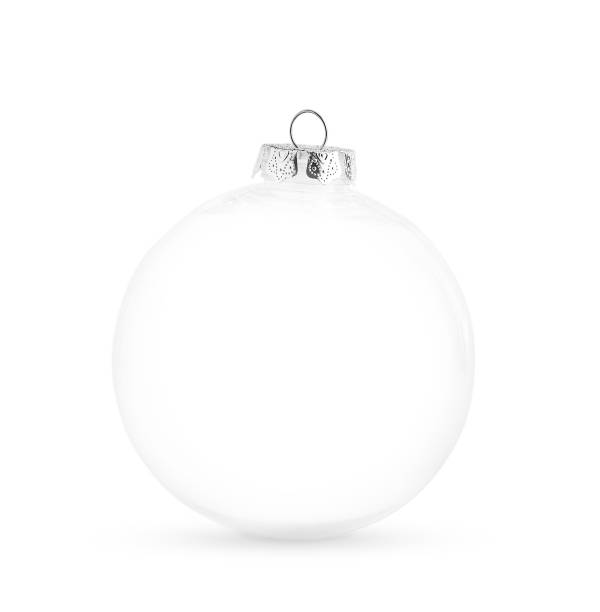 istock transparent Christmas decoration is highlighted on a white background 1559946224