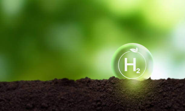 Clean hydrogen energy concept. Environment, eco friendly industry and alternative energy. Climate friendly energy solution in the future for net zero target. Reducing greenhouse gas emissions. concepto de energía de hidrógeno limpio. medio ambiente, industria ecológica y energías alternativas. solución energética respetuosa con el clima en el futuro para el objetivo de cero emisiones netas. reducción de las emisiones de gases de efecto in