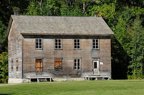 istock Quebec, the historical village of Val Jalbert 155998976