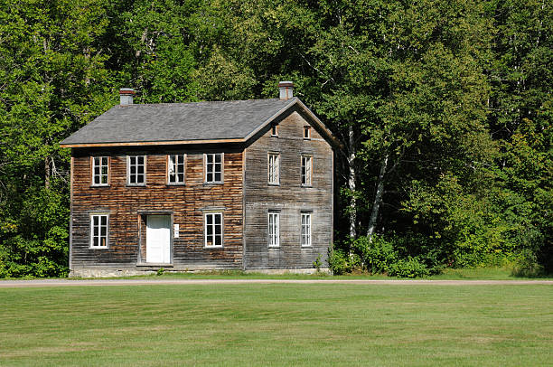 istock Quebec, the historical village of Val Jalbert 155998979
