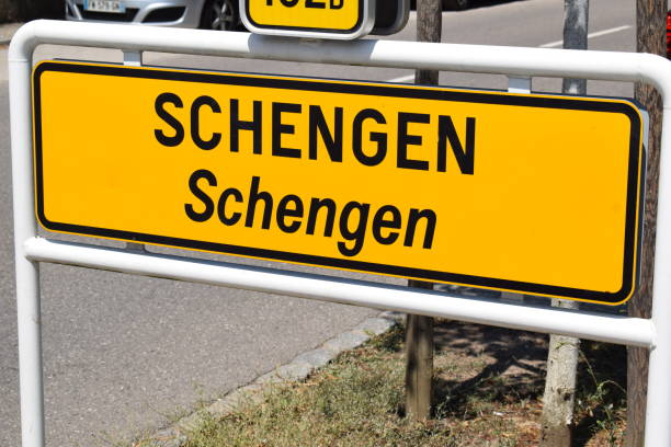 istock village sign of Schengen 1559994889