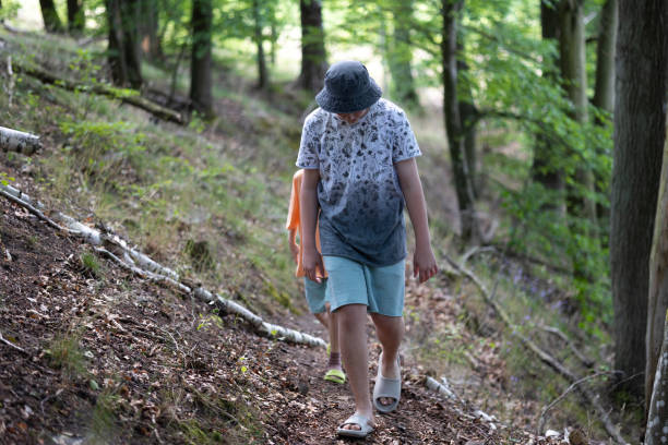 istock Young Boys walking in the forest 1560009915