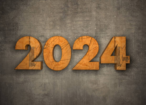 istock Wooden 2024 Text on the Wall 1560027791