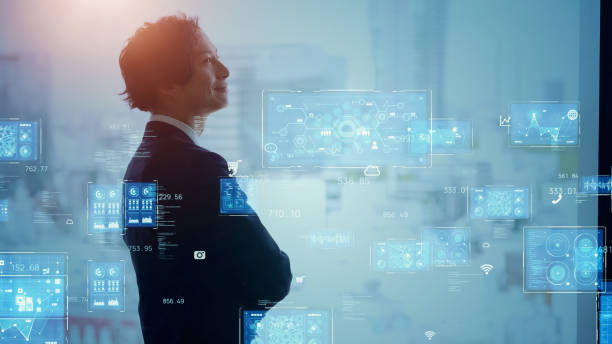 istock Business and technology concept. Management strategy. GUI (Graphical User Interface). 1560051287