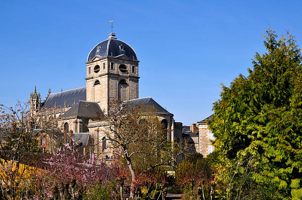 базилика нотр-дам в alençon во франции - notre стоковые фото и изображения