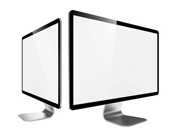 istock Two Modern Widescreen Lcd Monitor. 156006374