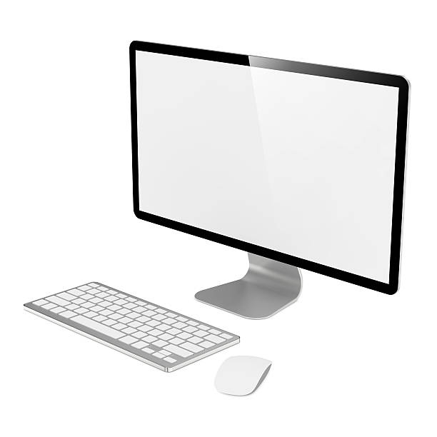istock Computer Monitor with Mouse and Keyboard. 156006446