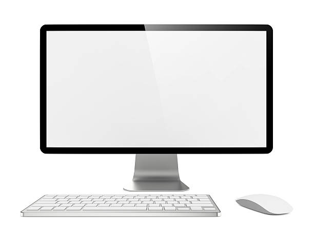 istock Computer Monitor with Mouse and Keyboard. 156006455