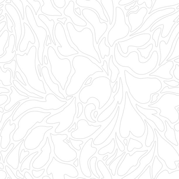 Abstract wavy random splash heart shapes seamless pattern. Vector repeat pattern illustration. Abstract wavy random splash heart shapes seamless pattern. Vector repeat pattern illustration. organic swirl pattern stock illustrations