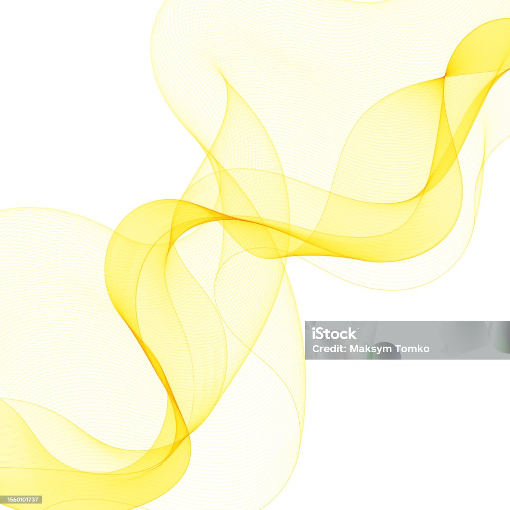 Yellow Wave Graphics Yellow Wave Abstract Illustration Graphics Eps 10 Stock Illustration ...