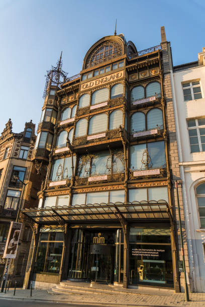 Musical Instrument Museum in the Old England building, a former Art Nouveau department building constructed in 1899 by Paul Saintenoy out of girded steel and glass., Brussels, Belgium
