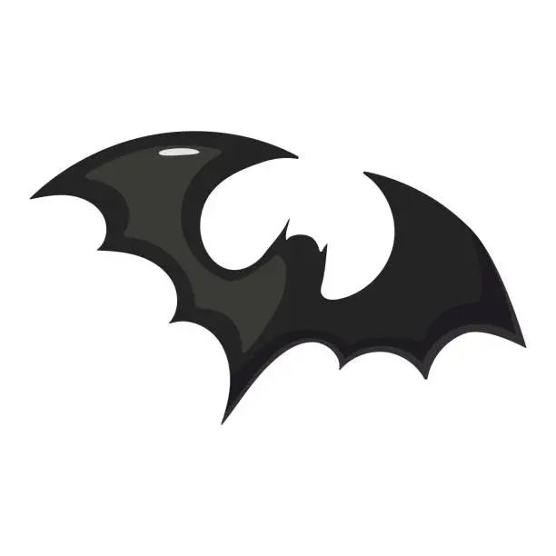 Vector illustration of Halloween illustration of bat, vector flat cartoon illustration