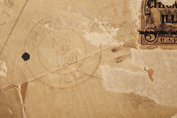 istock Old Paper with Vintage Stamp and Postmark 156015843