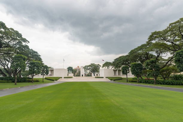 The American Battle Monuments Commission. Manila American Cemetery and Memorial. Landscape. Philippines Manila, Philippines - February 3, 2018: The American Battle Monuments Commission. Manila American Cemetery and Memorial. Landscape. Philippines taguig stock pictures, royalty-free photos & images