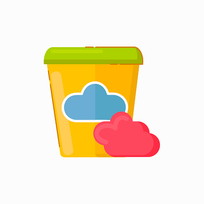 Play doh icon clipart avatar logotype isolated  vector illustration