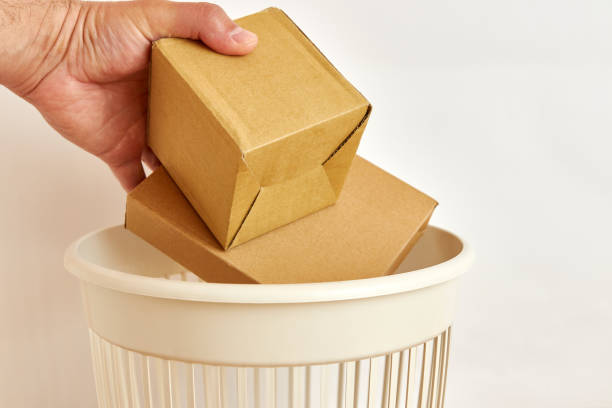 istock Cardboard boxes are dumped in landfills for recycling and disposal 1560240339