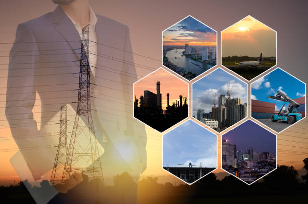 istock Businessman using computer on abstract city background with exchange rate chart finance and trade concept double exposure 1560251556