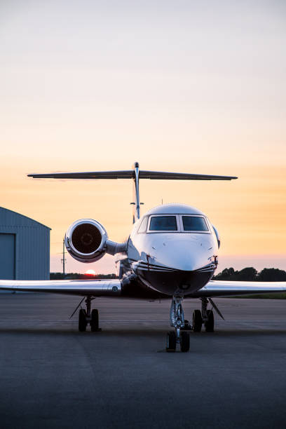 istock Private Jet Parked at an Airport 1560261468