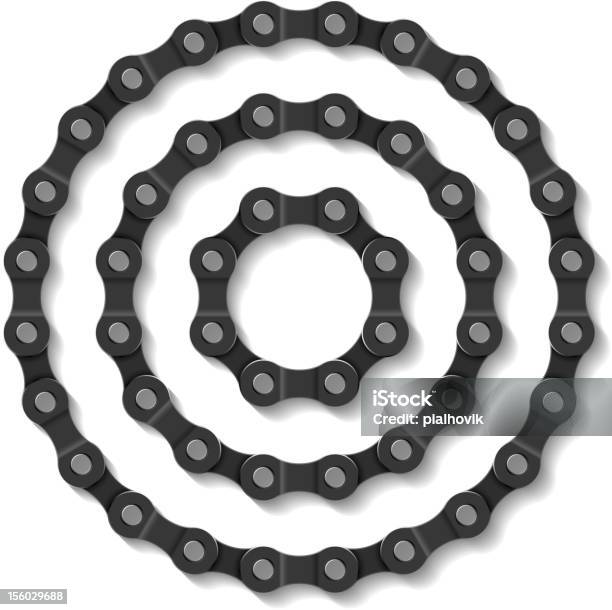 Chain Circles Stock Illustration - Download Image Now - Bicycle Chain, Link - Chain Part, Alloy