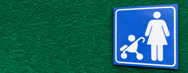 istock Banner with sign Accessibility for baby pram. 1560317694
