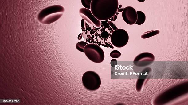 Cellule Del Sangue Che Scorre - Fotografie stock e altre immagini di Arteria umana - Arteria umana, Cellula, Cellula ematica