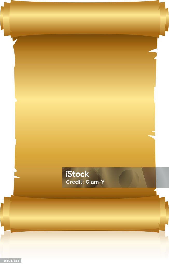 Simple Scroll Gold Gold Scroll Stock Illustration - Download Image Now - Backgrounds, Gold ...