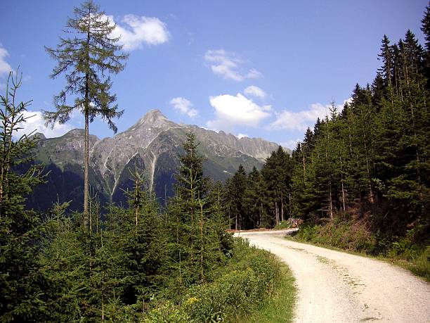 환상적이야 산악 자전거 도로번호 지역에서는 - tirol rock gravel mountain peak 뉴스 사진 이미지