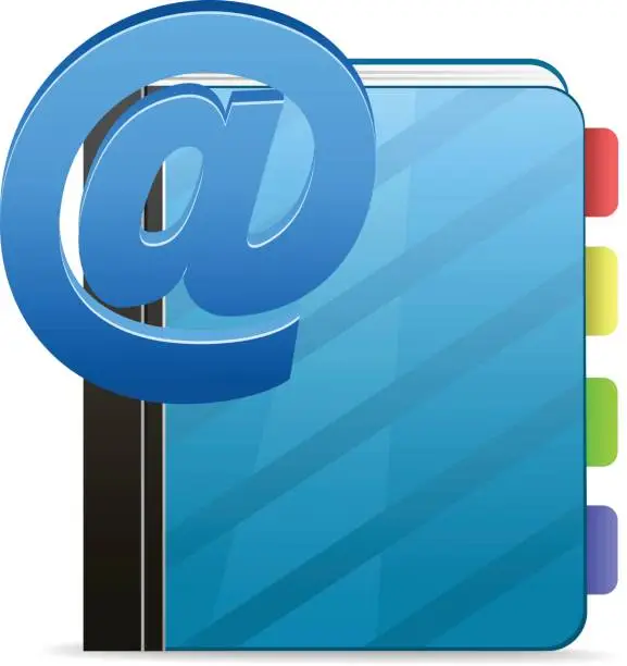 Vector illustration of Address Book