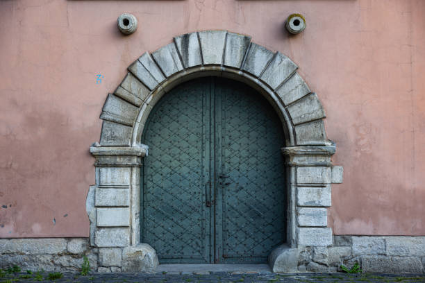 istock Closeup of ancient door 1560438908