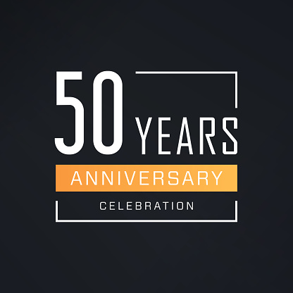 Fifty Years Anniversary Celebration Badge Template