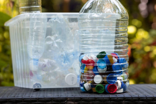 istock A container made of plastic bottles and plastic lids. Garbage collection around the world. Clean the planet of plastic garbage. Ecology. Sorting garbage. 1560481663