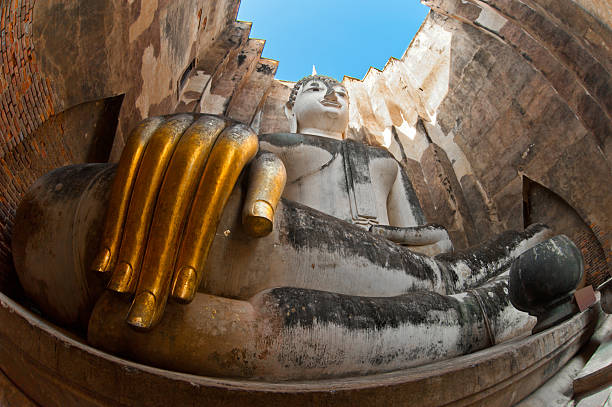 Big Buddha at Srichum Temple. Sukhothai stock photo