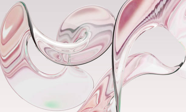istock Glass 3D Futuristic Shapes Backgrounds 1560526739