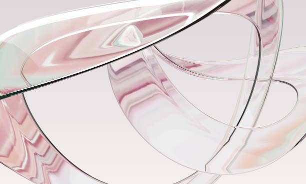 istock Glass 3D Futuristic Shapes Backgrounds 1560526740