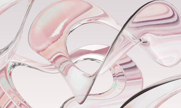istock Glass 3D Futuristic Shapes Backgrounds 1560526743