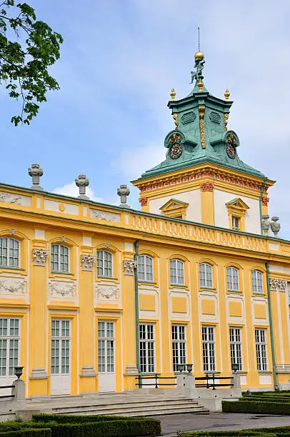 Wilanów Palace in Warsaw (Poland)  - built in the 17th century for the Polish king John III Sobieski.